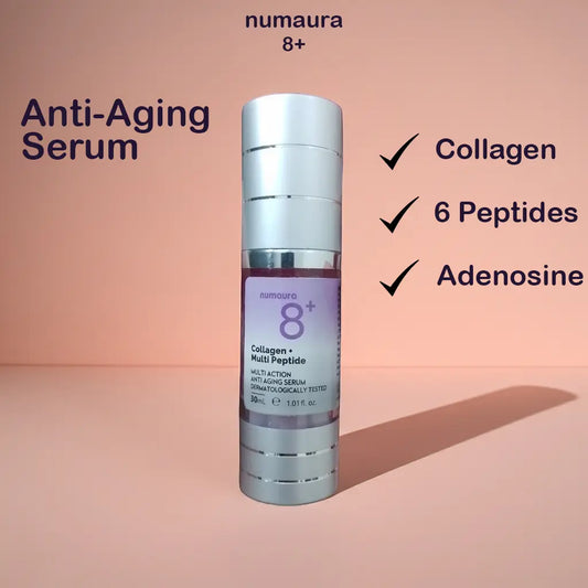 Numaura 8+ Serum Jelly | Hydrolyzed Collagen 1.5% + Multi Peptides | Lifting Serum for Wrinkles, Fine Lines and Sagging Skin | 30 ml